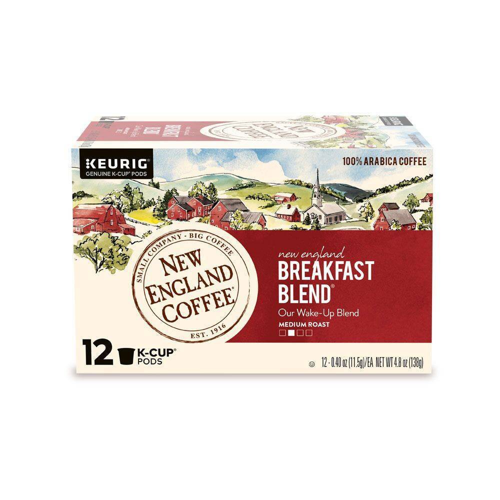 Reily Foods New England Coffee Keurig Hot Coffee 12 Ea