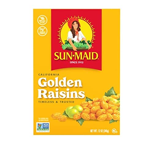 Sun-Maid California Golden Raisins Dried Fruit Snack 12 Oz Box