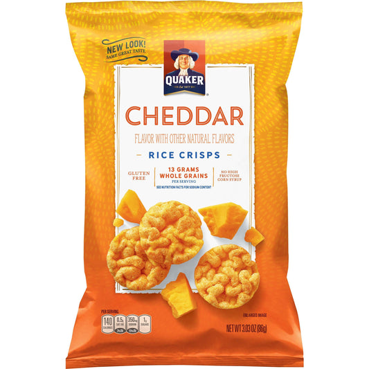 Quaker Rice Crisps Cheddar - 3.03oz