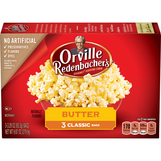 Orville Butter Classic Bag Gourmet Popping Corn