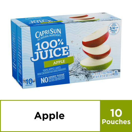 Capri Sun 100% Juice Paw Patrol Apple Juice Box Pouches 10 Ct Box 6 Fl Oz Pouches