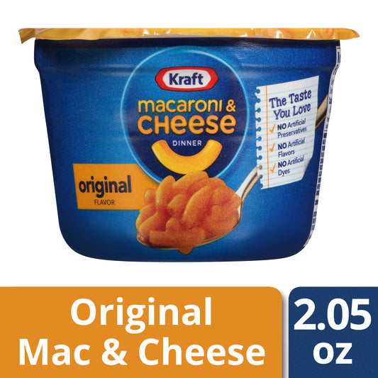 Kraft Easy Mac Noodles, Cheese, 2.05 Oz