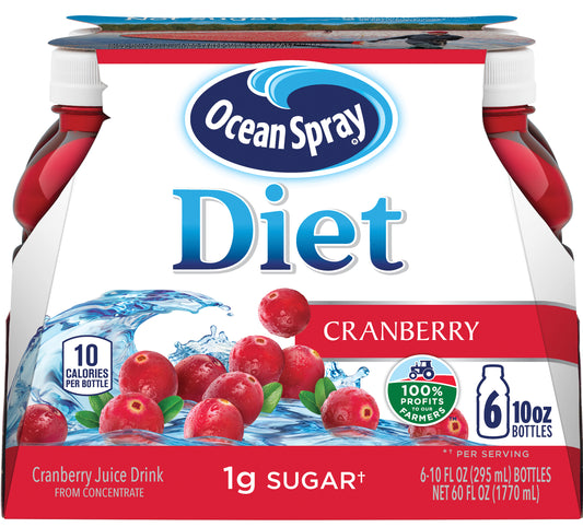 Ocean Spray Diet Cranberry Juice Drink 10 Fl Oz 6 Count