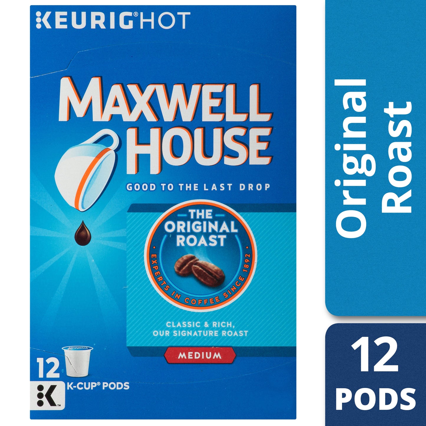 Maxwell House Original Roast Medium Roast K-Cup® Coffee Pods 12 Ct. Box