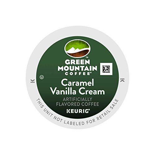 Green Mountain Coffee Caramel Vanilla Cream Peelable Lid K-Cup ® Box 12 Ct - Kosher Single Serve Pods