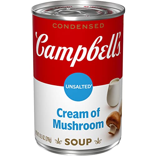 Campbell’s Condensed Unsalted Cream of Mushroom Soup 10.5 Ounce Can