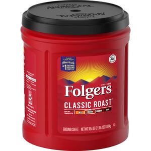 Folgers Classic Roast Ground Coffee - 33.7 Oz