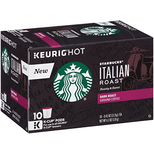 Starbucks Italian Roast K-Cup Pods, 10 Ct, 4.1 Oz