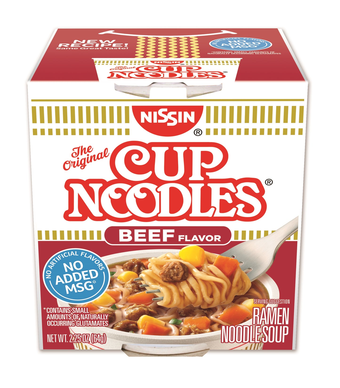 (6 Pack) Nissin Beef Flavor the Original Cup Noodles 2.25 Oz