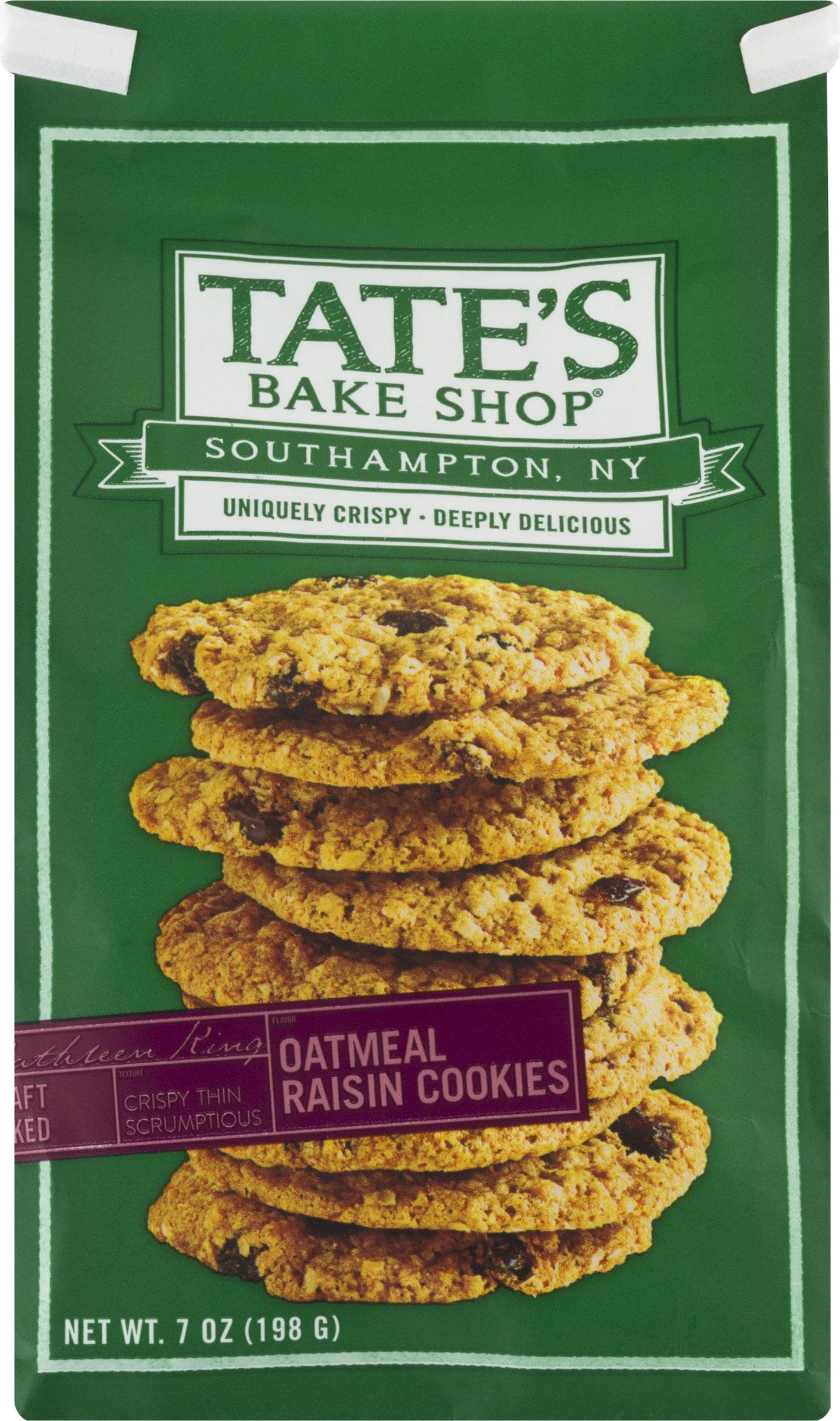 Tate S Bake Shop Oatmeal Raisin Cookies 7 Oz