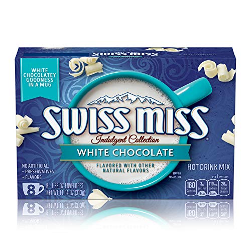 Swiss Miss White Chocolate Flavored Hot Drink Mix 8 Count Drink Mix Packets