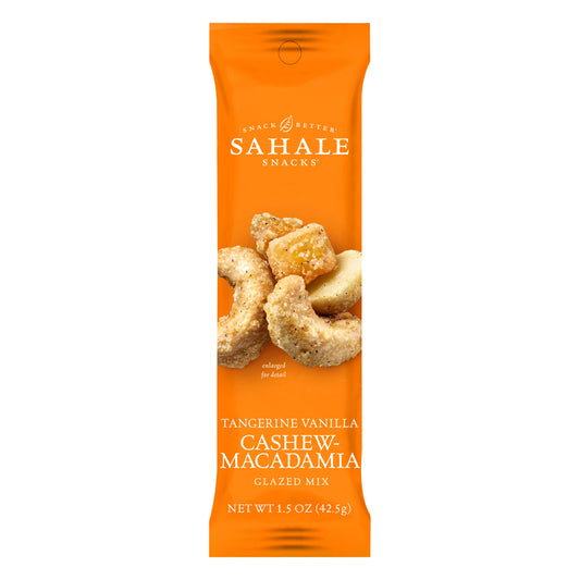 Sahale Snacks Tangerine Vanilla Cashew Macadamia Glazed Mix 1.5 Ounces