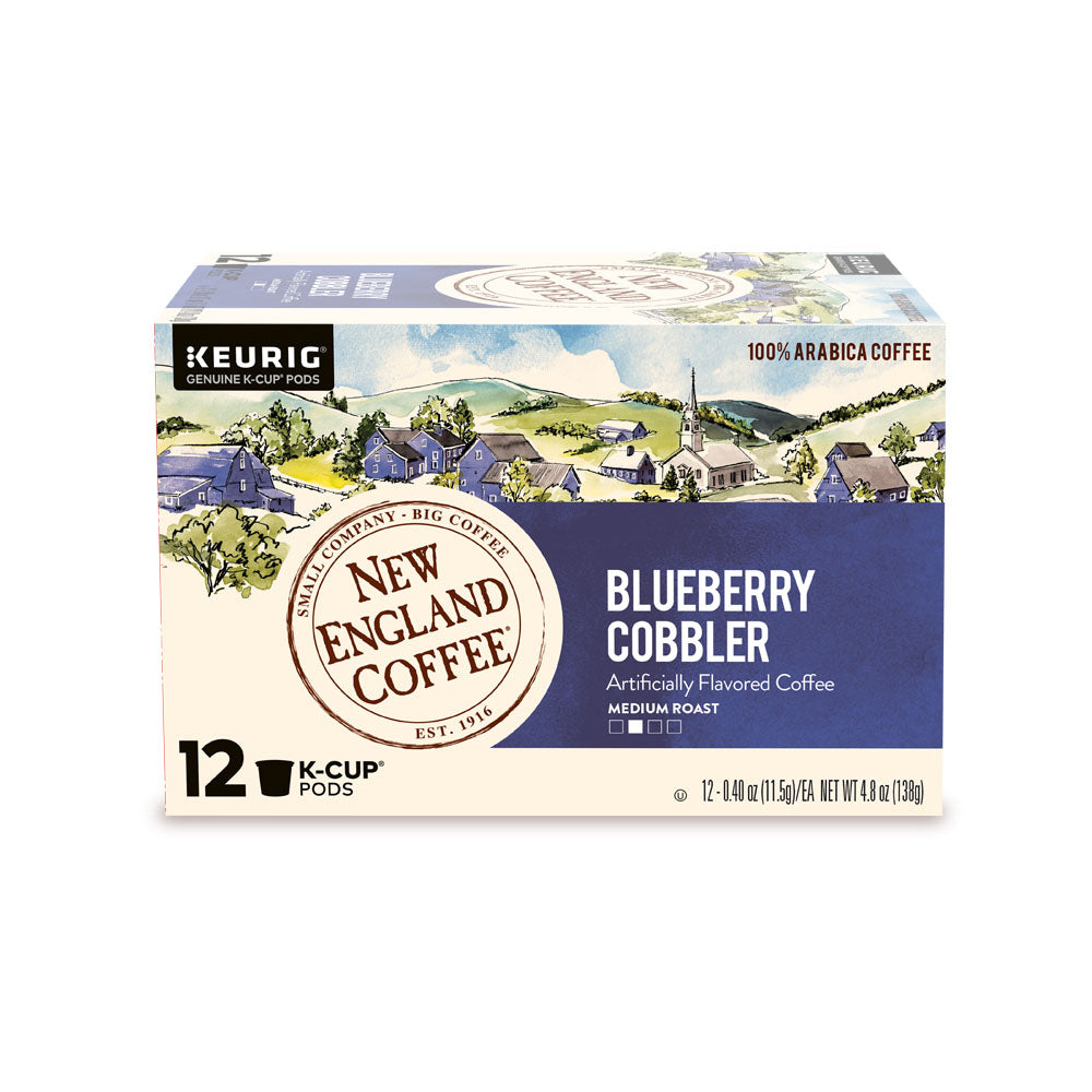 New England Coffee Blueberry Cobbler Coffee K-cup Pods 12 Count