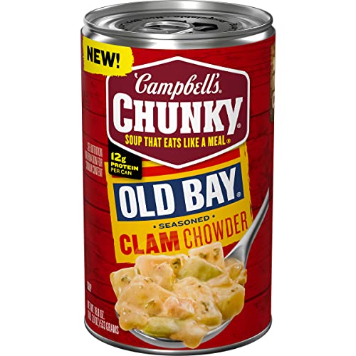 Campbell S Chunky Soup OLD BAY Seasoned Clam Chowder 18.8 Oz Can