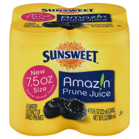 Sunsweet 4PK-7.5oz Prune Juice Cans