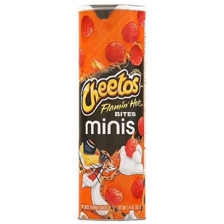 Cheetos Minis Flamin’ Hot Cheese Flavored Canister 3.625 Oz