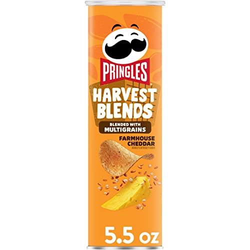 Pringles Harvest Blends Farmhouse Cheddar Potato Crisps Chips 5.5 Oz