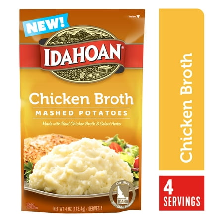 Idahoan Chicken Broth Mashed Potatoes 4 Oz Pouch