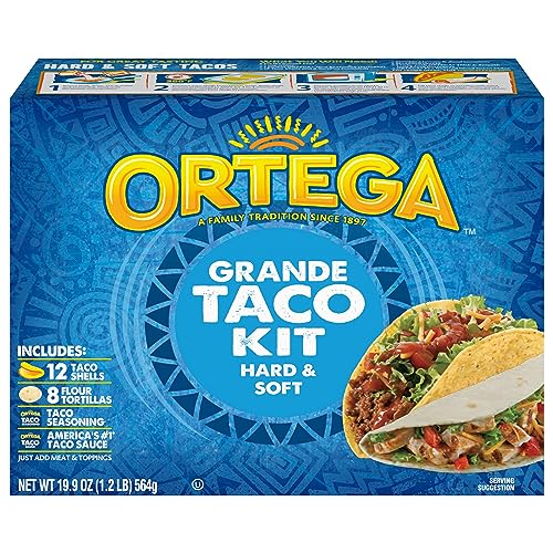 Ortega Taco Dinner Kit, Grande Hard & Soft, 6 Count