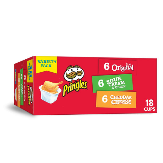 Pringles Variety Pack Potato Crisps Chips 12.9 Oz 18 Count