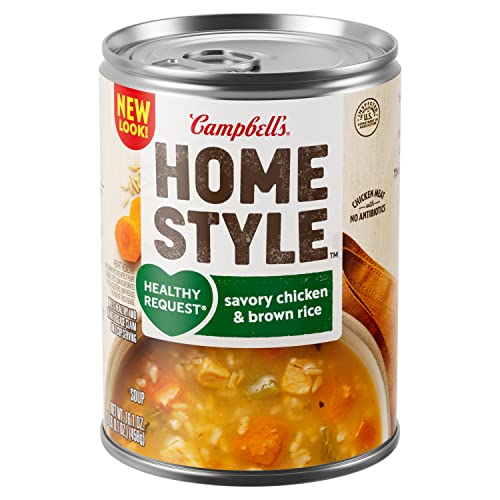 Campbell's Homestyle Healthy Request Savory Chicken and Rice Soup, 16.1 OZ Can