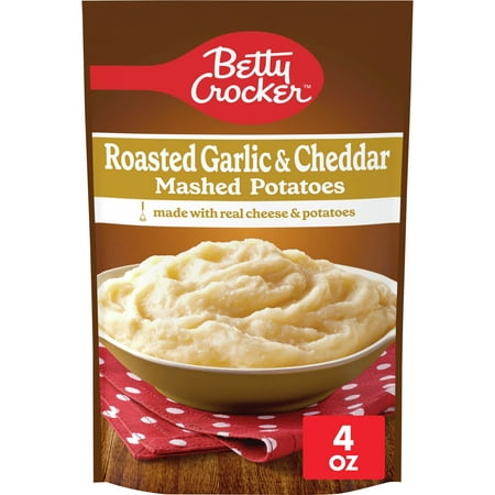 Betty Crocker Roasted Garlic & Cheddar Mashed Potatoes 4 Oz