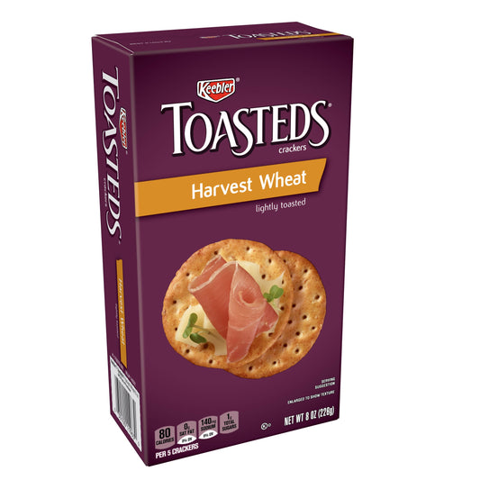 Toasteds Harvest Wheat Crackers 8 Oz