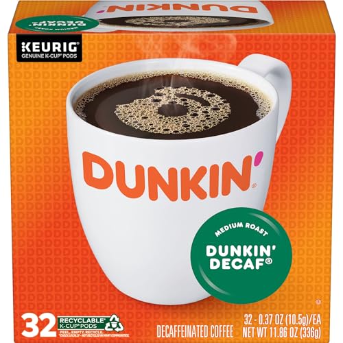 Dunkin' Decaf Original Blend, 32 Keurig K-Cup Pods