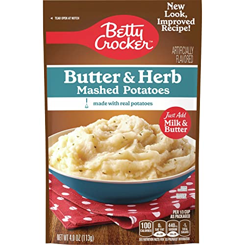 Betty Crocker Butter & Herb Mashed Potatoes, 4 Ounces