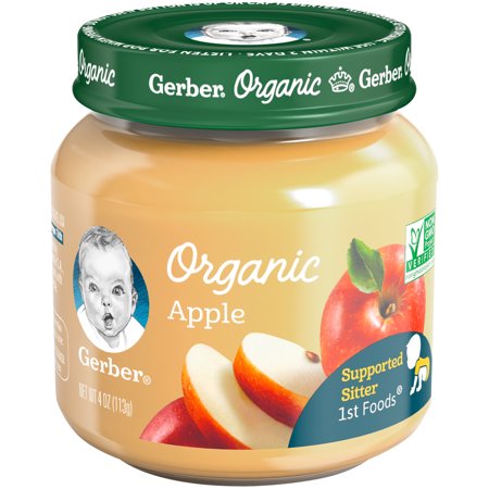 Gerber 1st Foods Organic for Baby Baby Food Apple, 4 oz Jar