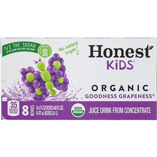 Honest Kids, Goodness Grapeness, 6 Fl Oz (Pack of 8)