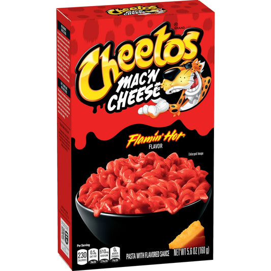 Cheetos Mac 'N Cheese, Flamin' Hot Flavor, Mac and Cheese, Macaroni and Cheese, 5.6 oz Box