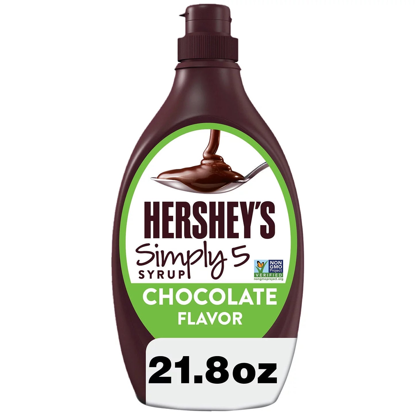 Hershey's Simply 5 Chocolate Syrup, Bottle 21.8 oz