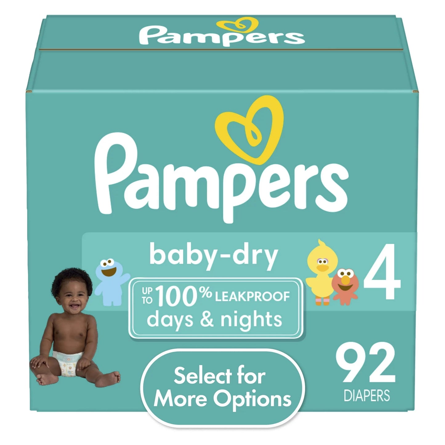 Pampers Baby Dry Diapers Size 4, 92 Count