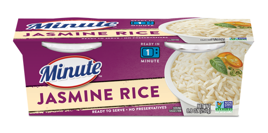 Minute Ready-to-Serve Jasmine Rice Microwaveable Rice Cups 4.4 Oz 2 Ct