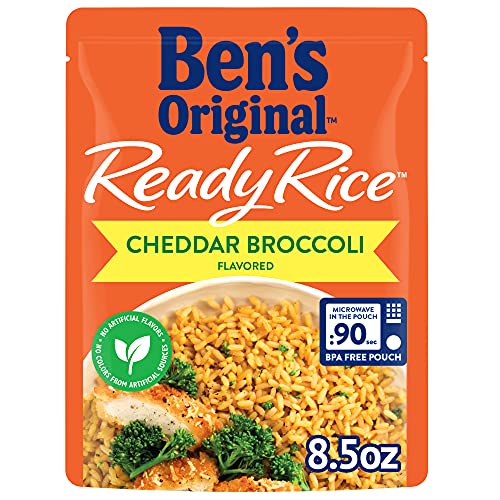 BEN S ORIGINAL Ready Rice Cheddar Broccoli Flavored Rice Easy Dinner Side 8.5 OZ Pouch