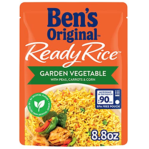 BEN S ORIGINAL Ready Rice Garden Vegetable Flavored Rice Easy Dinner Side 8.8 OZ Pouch