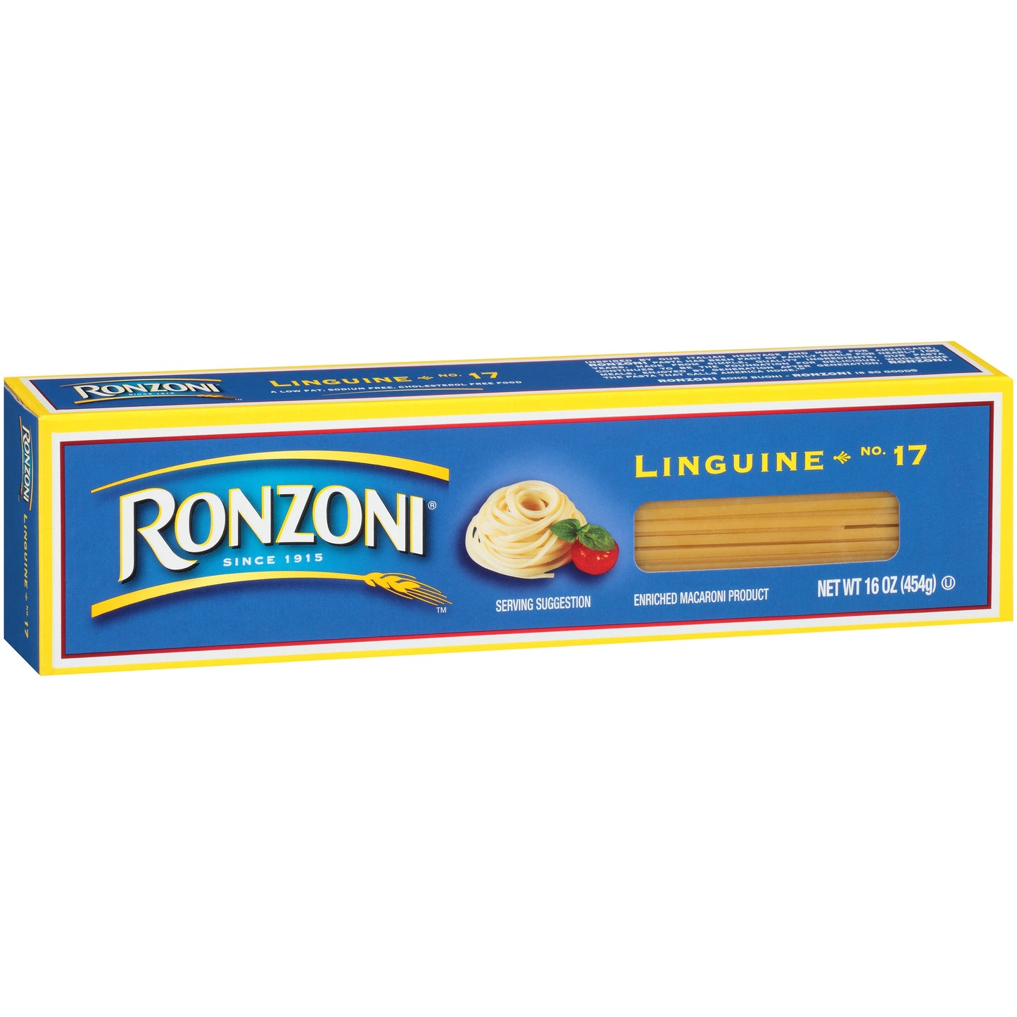 Ronzoni Linguine 16 Oz Non-GMO Long Pasta for a Variety of Dishes