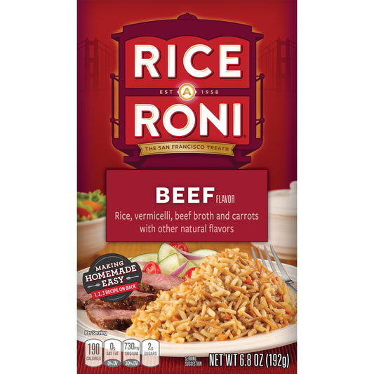 Rice-a-Roni Rice Mix Beef 6.8 Oz Box