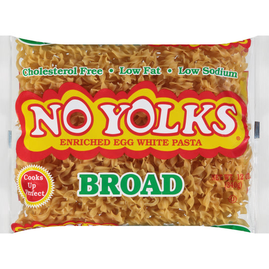 No Yolks Broad Noodles, 340 G