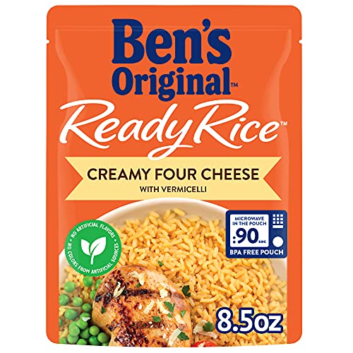 Ben S Original Ready Rice Creamy Four Cheese Easy Dinner Side 8.5 Ounce Pouch