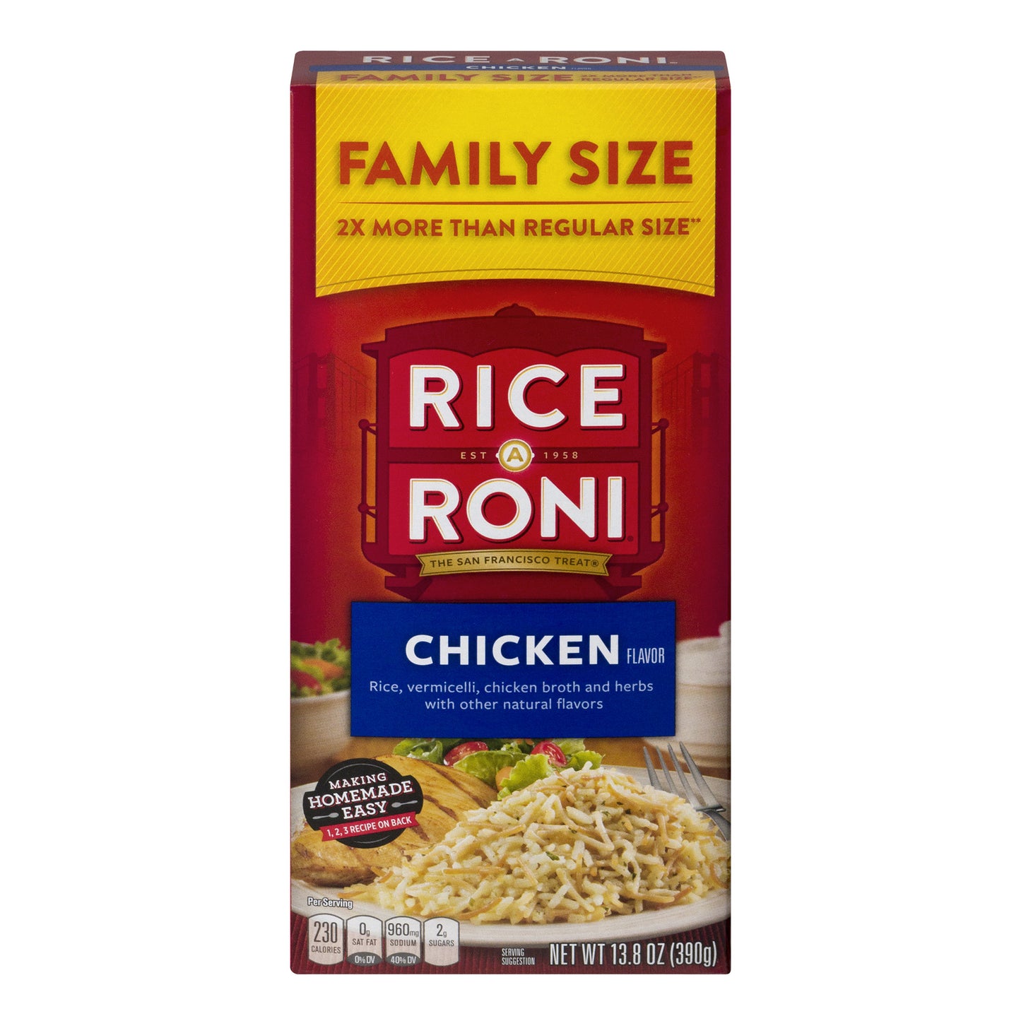 Rice-a-Roni Rice & Vermicelli Mix Chicken 13.8 Oz Box