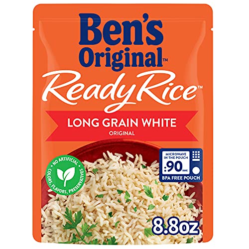 BEN S ORIGINAL Ready Rice Original Long Grain White Rice Easy Dinner Side 8.8 OZ Pouch