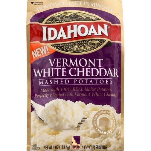 Idahoan Vermont White Cheddar Mashed Potatoes 4 Oz Pouch