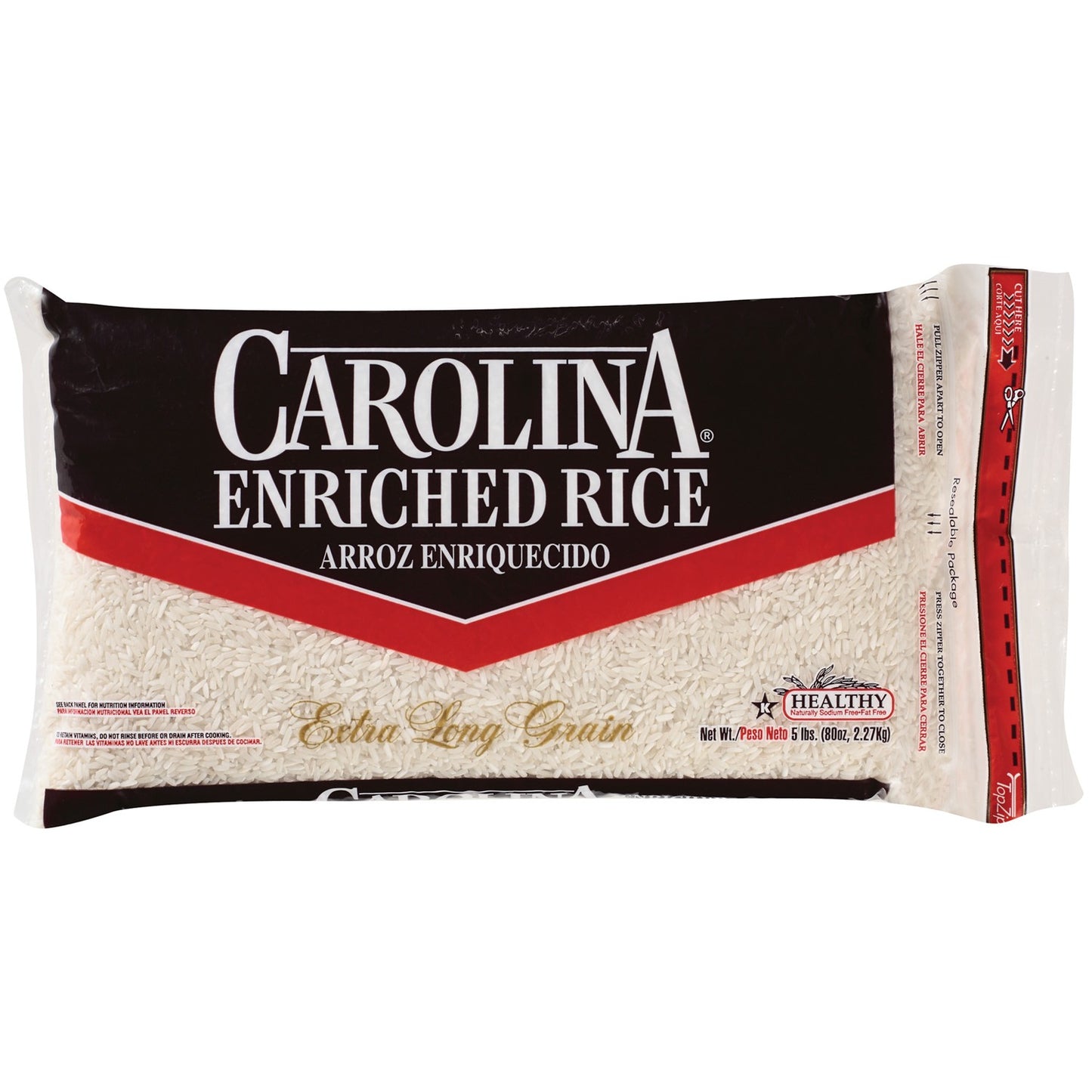 Carolina Enriched Extra Long Grain White Rice - 5lbs