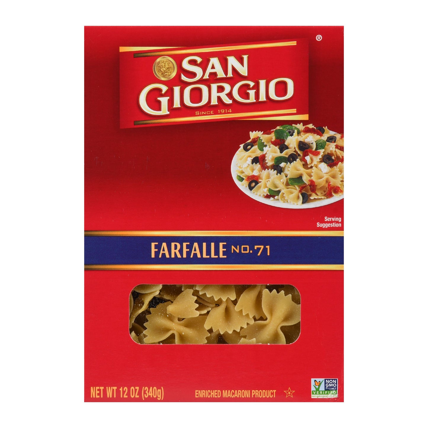 Enriched Macaroni Product, Farfalle No. 71 / 12 oz