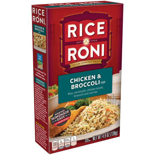 Rice-a-Roni Rice & Vermicelli Mix Chicken & Broccoli 4.9 Oz Box