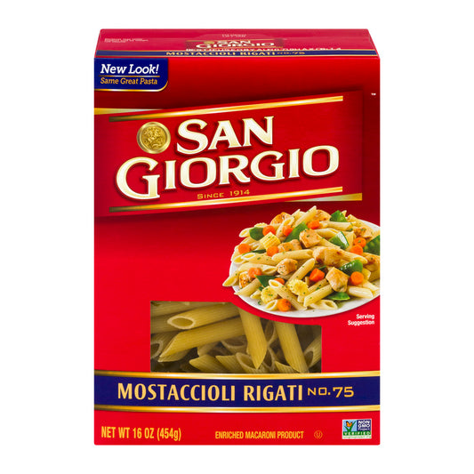 Enriched Macaroni Product, Mostaccioli Rigati 16 oz