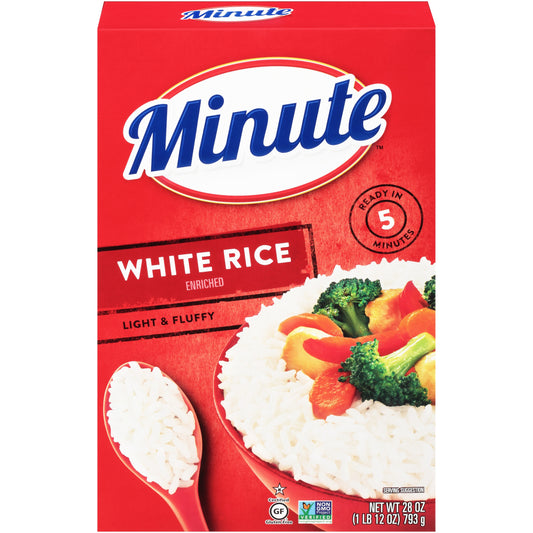 Minute Instant White Rice Light and Fluffy 28 Oz