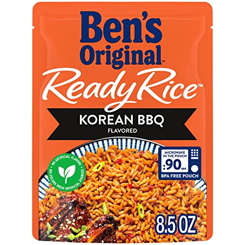 BEN S ORIGINAL Ready Rice Korean BBQ Flavored Rice Easy Dinner Side 8.5 OZ Pouch